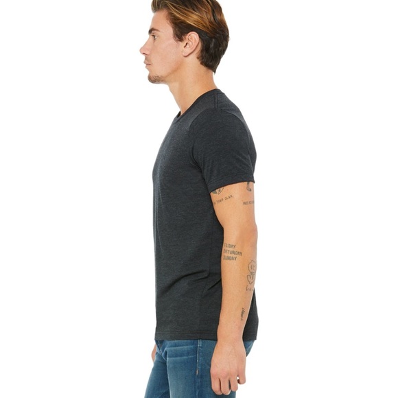 Bella Canvas Charcoal Black Triblend Unisex Tee - Picture 2 of 5